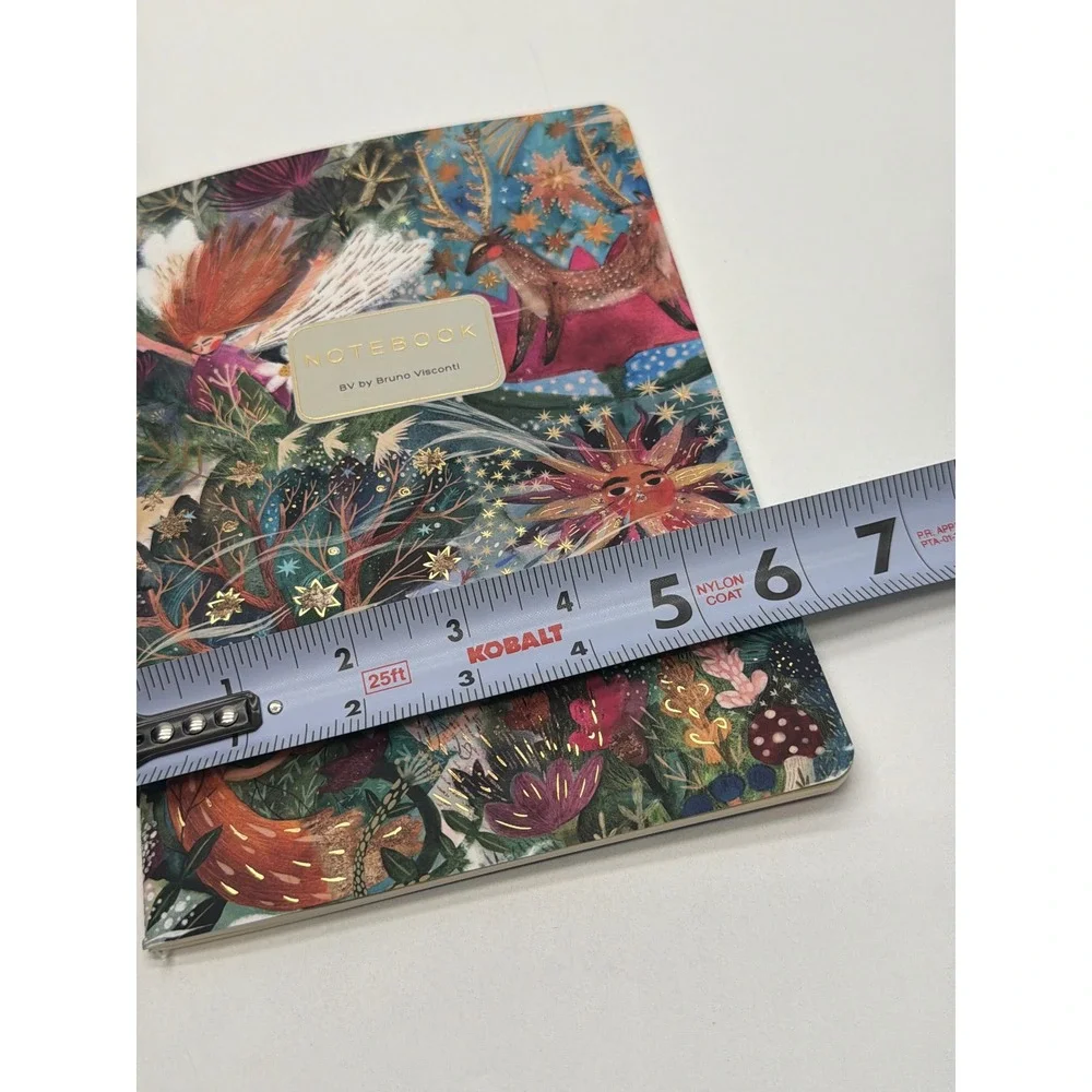 BV by Bruno Visconti Lined Notebook Whimsical Enchanted Forest Celestial Art